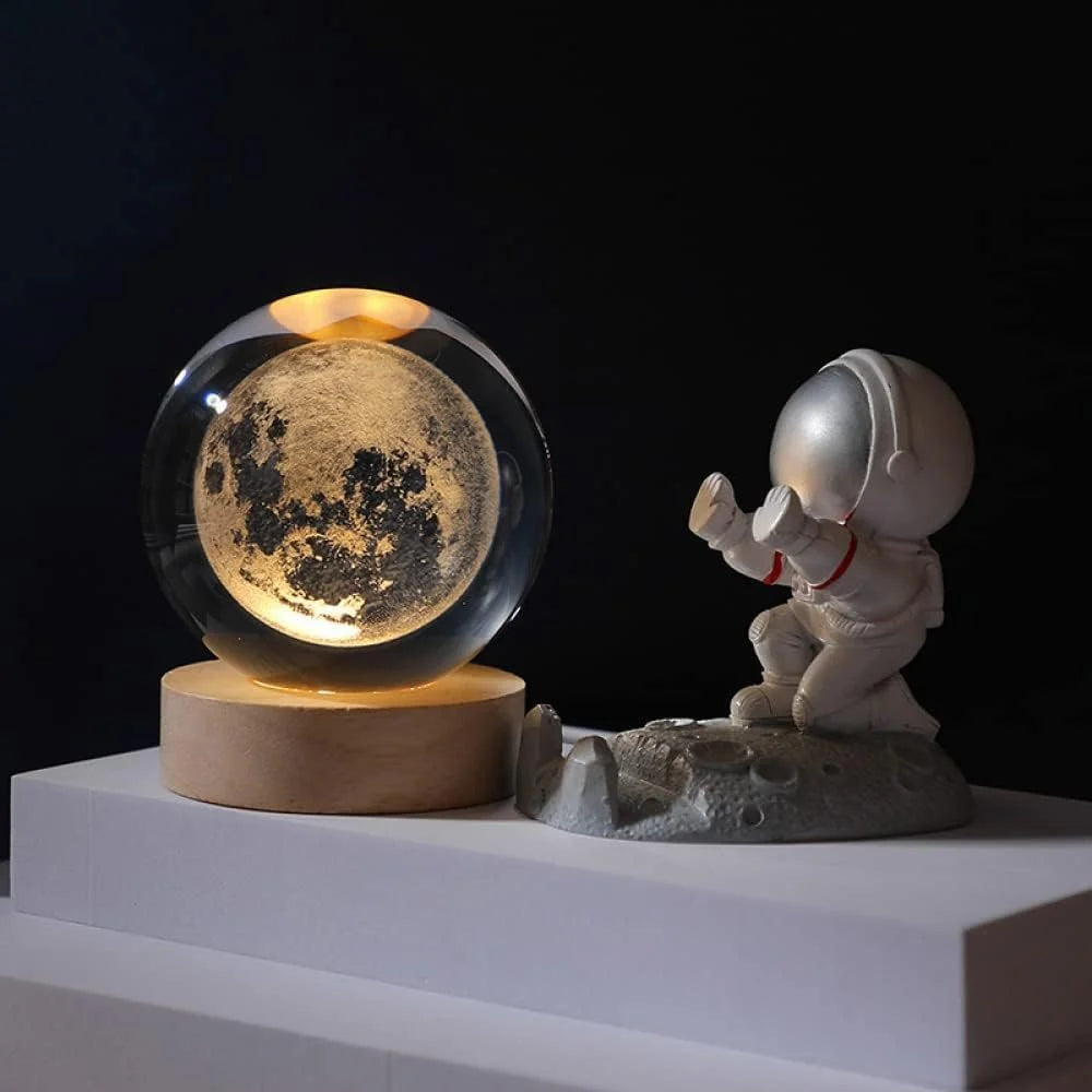 3d Moon Light Crystal Ball