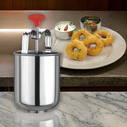 Stainless Steel Medu Vada Maker Machine with Stand for Kitchen